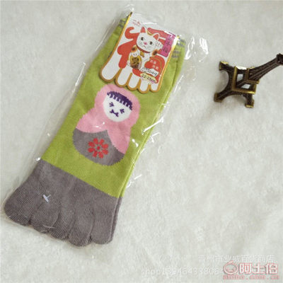 五指襪女全棉春夏季可愛卡通中厚短筒防臭吸汗分趾襪廠家批發——晉州市業威百貨商店產品介紹